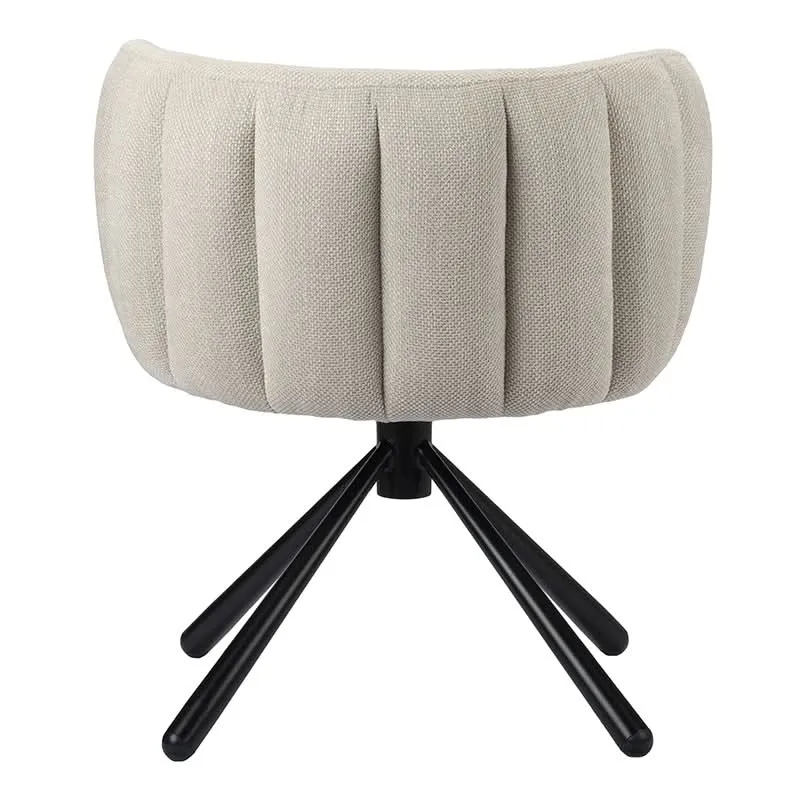 Pole to Pole Shell 2er-Set Esszimmerstühle drehbar beige