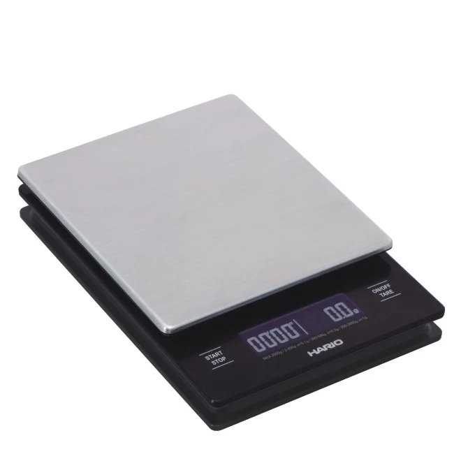 Porlex Mini II Kaffeemühle und Hario Waage V60 Metal Drip Scale - Set