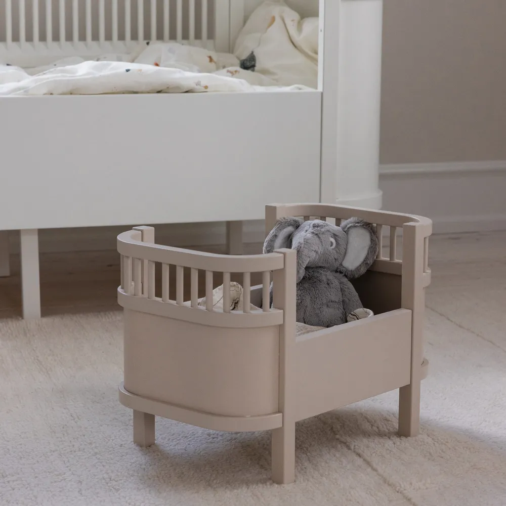 Puppenbett mit Matratze - Sebra Play - Birchbark Rose