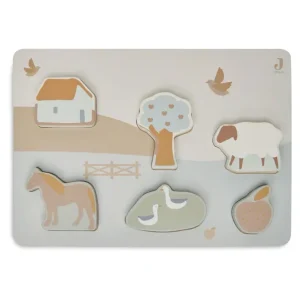 Puzzel aus Holz-Farm- von Jollein