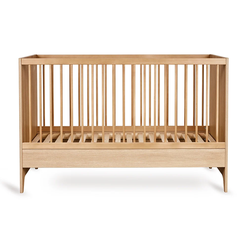Quax Babybett- und Kinderbett 70 x 140 'Tsugi' Honey Ash