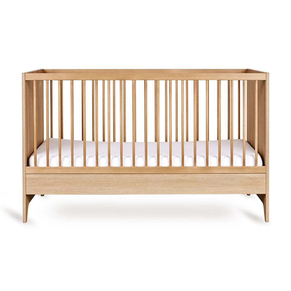 Quax Babybett- und Kinderbett 70 x 140 'Tsugi' Honey Ash
