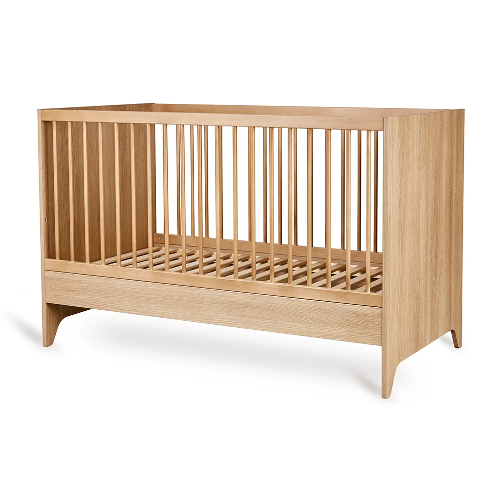 Quax Babybett- und Kinderbett 70 x 140 'Tsugi' Honey Ash