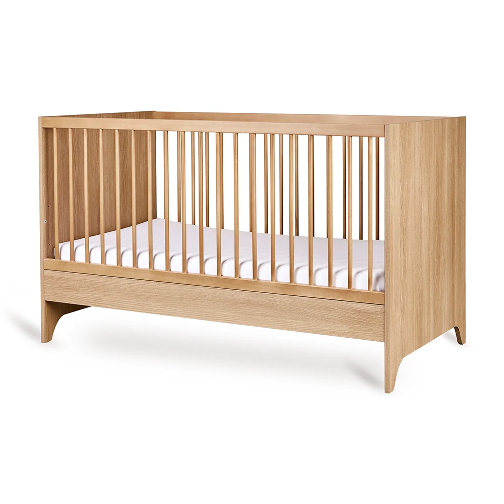 Quax Babybett- und Kinderbett 70 x 140 'Tsugi' Honey Ash