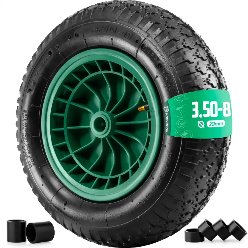 Rad 3.50-8 PVC-Felge mit 20mm Bohrung