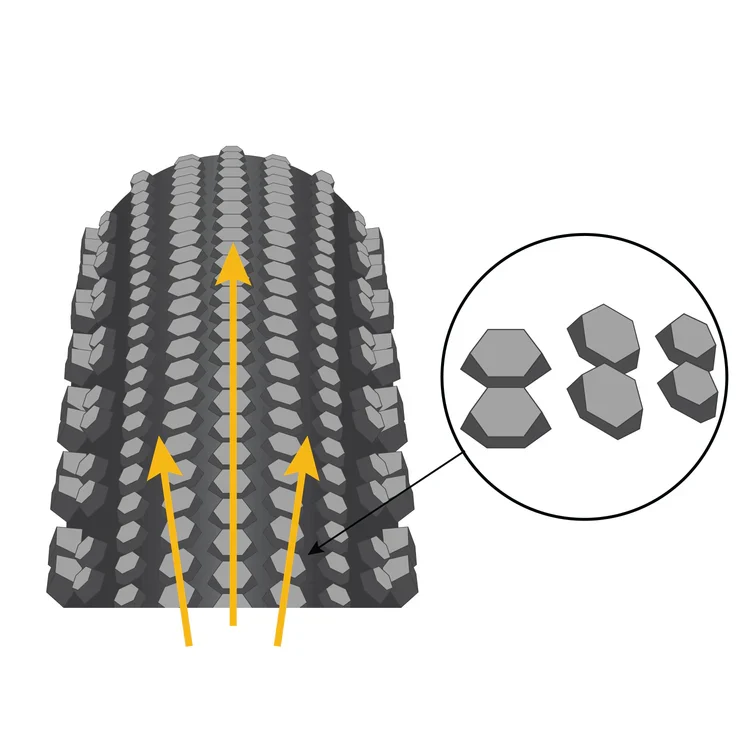 Reifen ENVE HEX CARAPACE 700x48c Tubeless Ready Schwarz