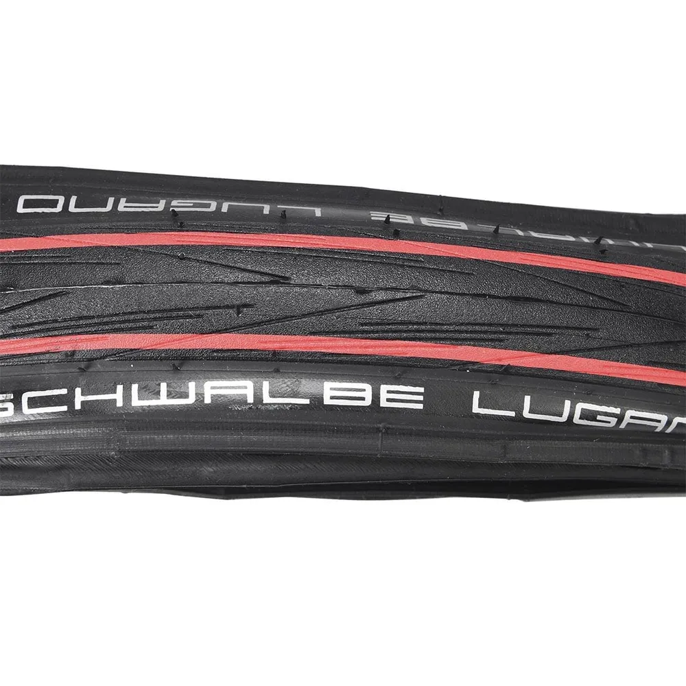 Reifen SCHWALBE LUGANO II 700c K-Guard TubeType Rot