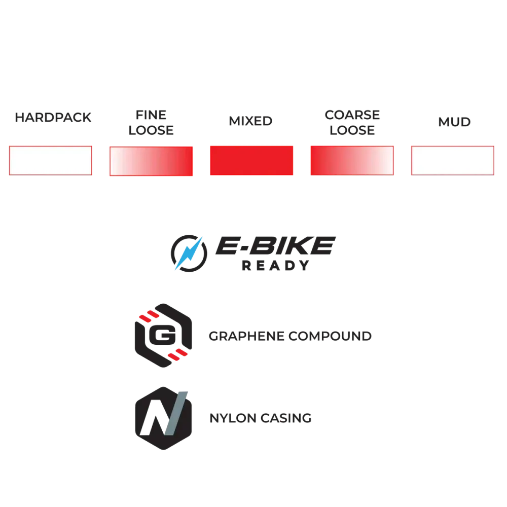 Reifen VITTORIA TERRENO T50 MIXED Gravel Endurance 700x50c Tubeless Ready Weich Schwarz