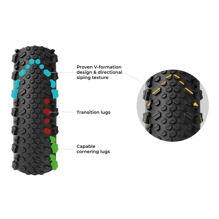 Reifen VITTORIA TERRENO T50 MIXED Gravel Endurance 700x50c Tubeless Ready Weich Schwarz
