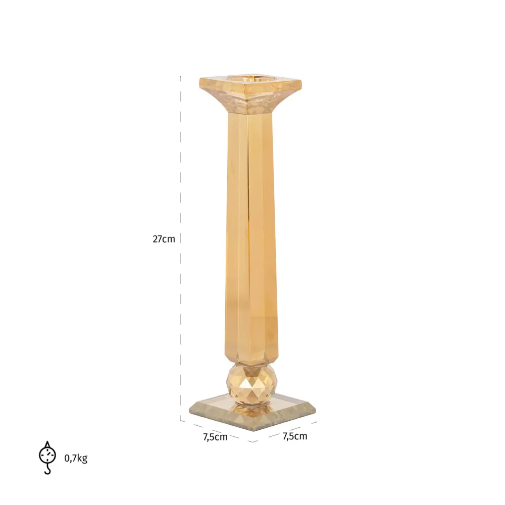 Richmond Interiors Kerzenhalter Milou amber small
