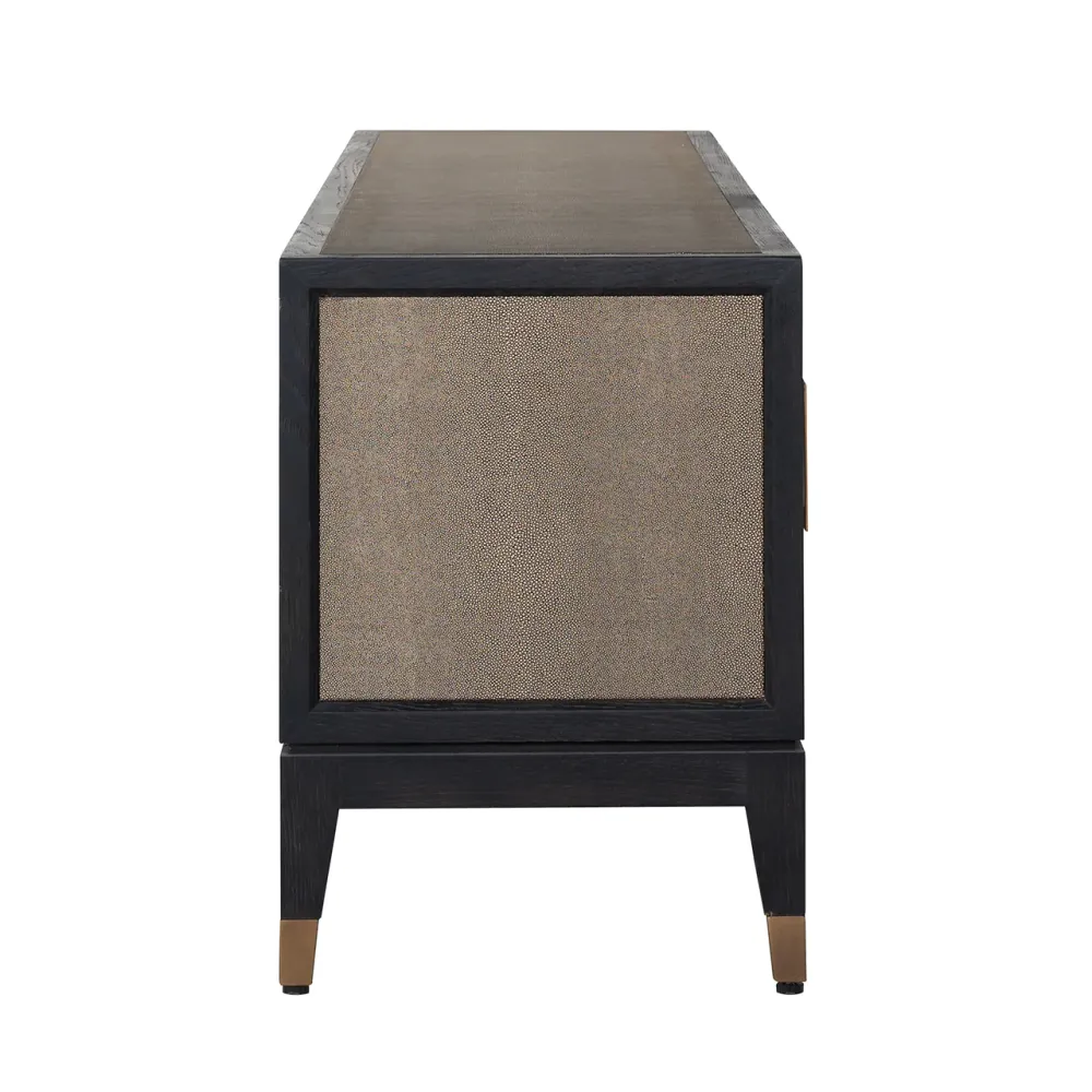 Richmond Interiors TV-Schrank Bloomville brass shagreen