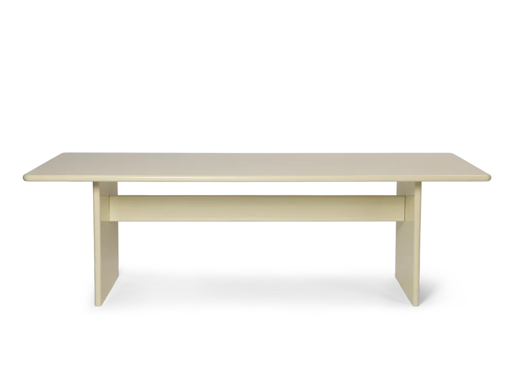 Rink Dining Table - 240 x 90 - Eggshell