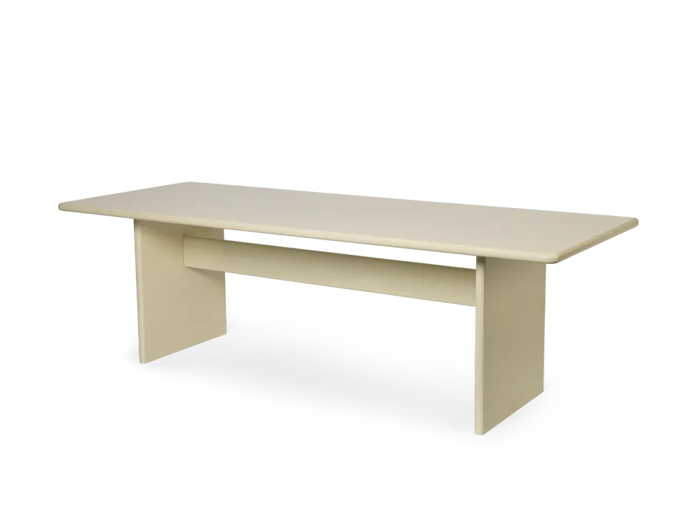 Rink Dining Table - 240 x 90 - Eggshell
