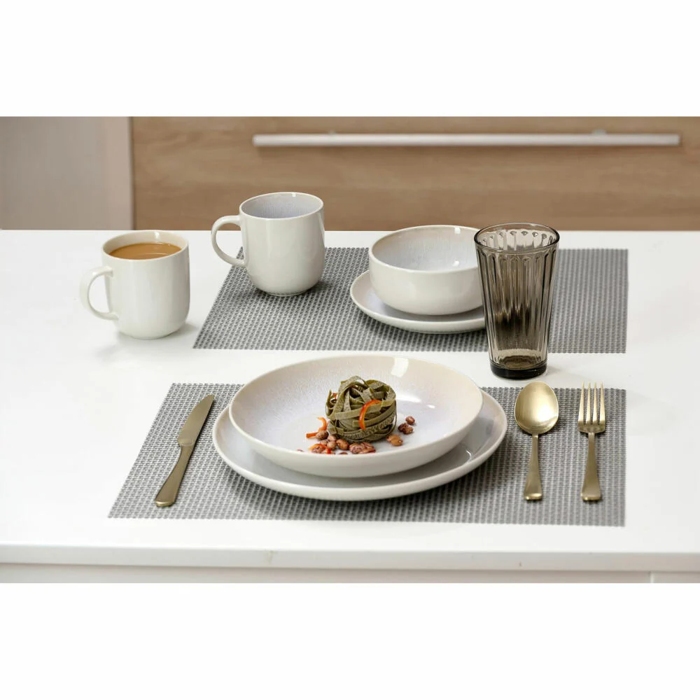 Ritzenhoff & Breker Laredo Suppenteller, Pastateller, Tiefer Teller, Steinzeug, Creme, Ø 23 cm, 423389