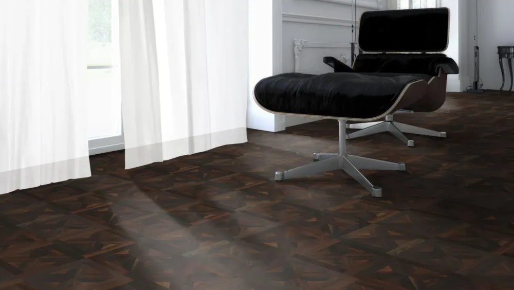 Räuchereiche Naturell WIEN 50 Tafelboden massiv 10 mm 350 × 350 mm