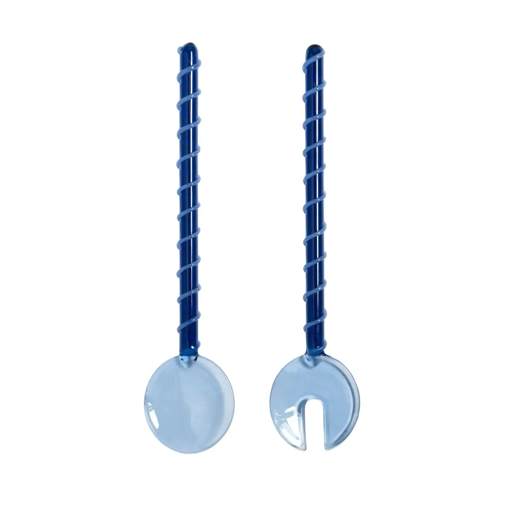 Salatbesteck SLING blau