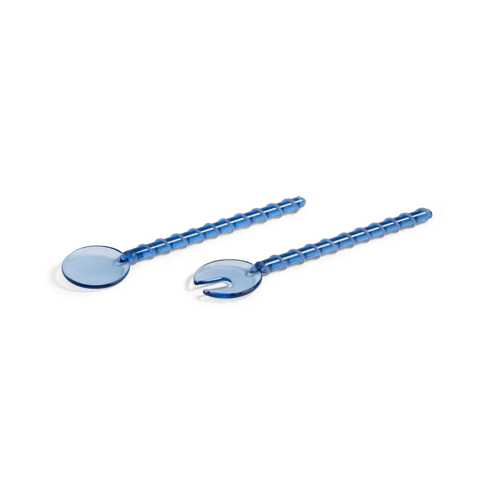 Salatbesteck SLING blau