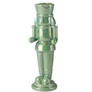 Schiaccianoci, Kerzenhalter, Nussknacker, H20,2cm, rainbow mint