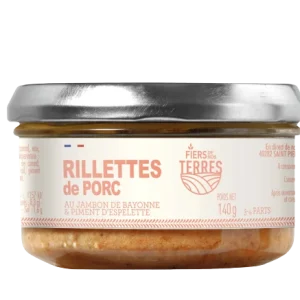 Schwein-Rillettes mit Bayonne-Schinken und Espelette-Pfeffer 140g