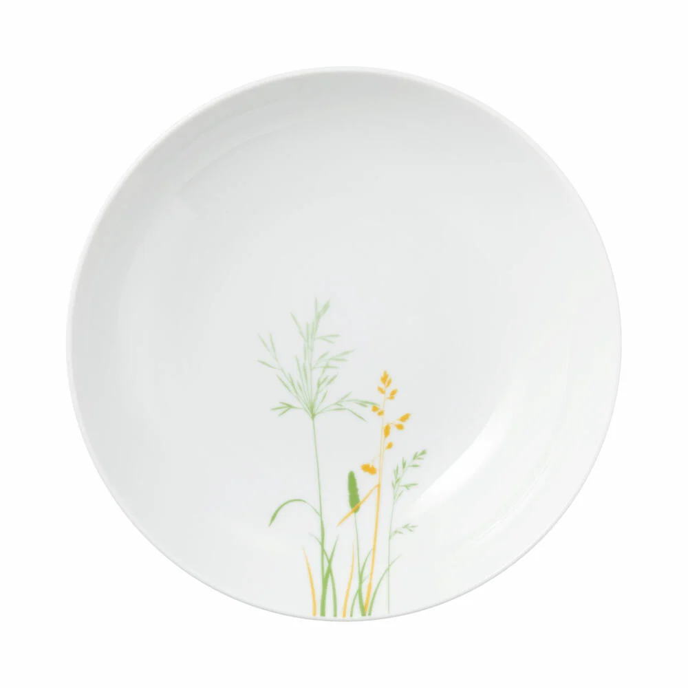 Seltmann Weiden Liberty Suppenteller, Teller, Speiseteller, Porzellan, Meadow Grasses Green, Ø 21.2 cm, 001.768786