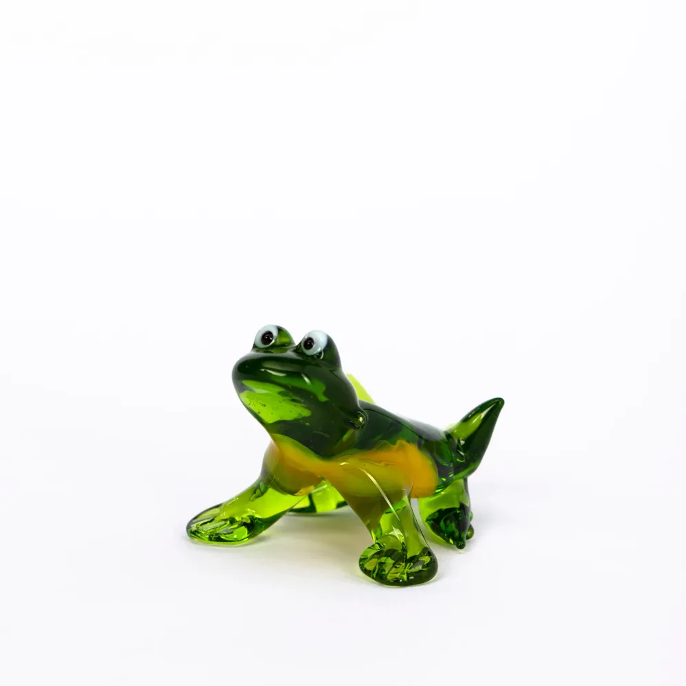 Süßer Frosch Glastier
