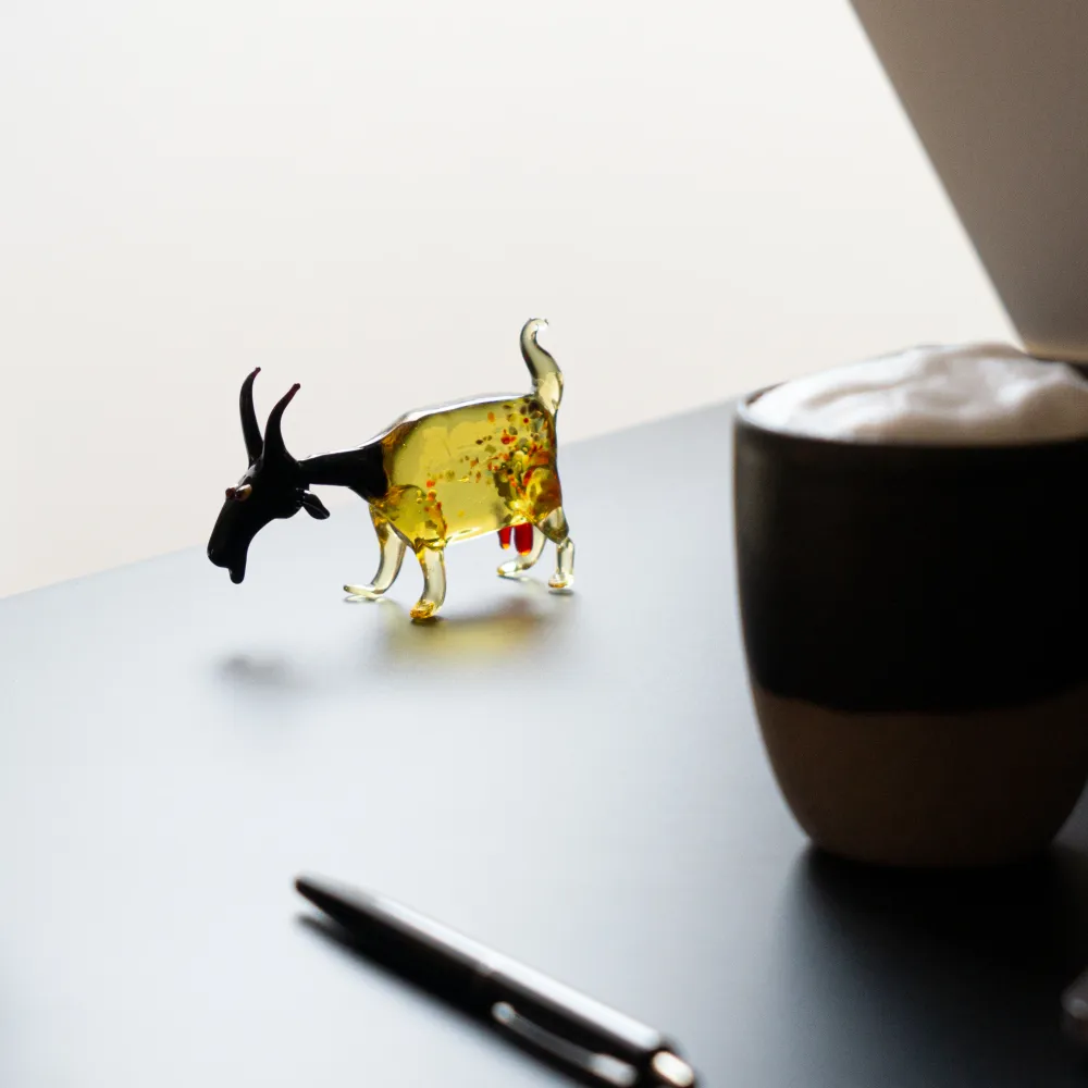 Süßer Frosch Glastier