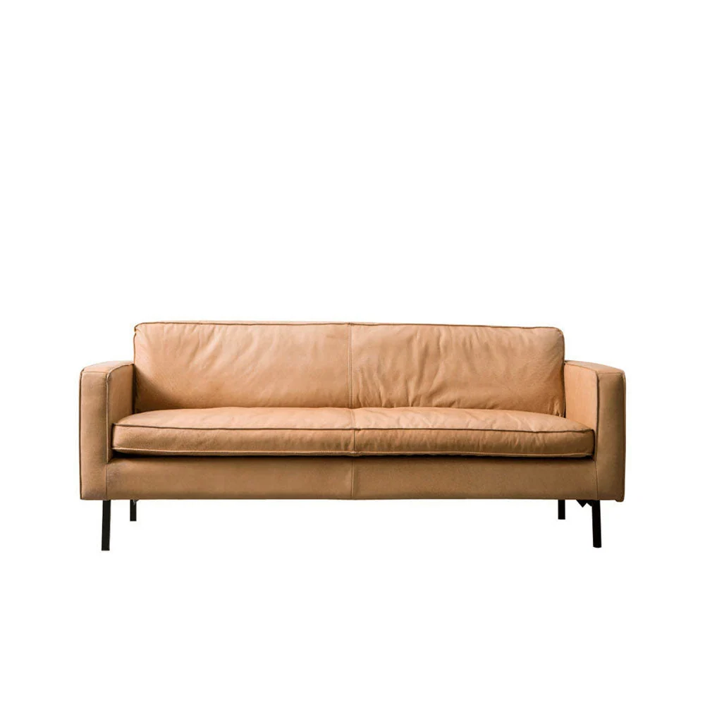 Sessel - Gordon - Leder - Cognac - 2,5-Sitzer