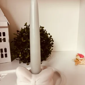 Silikonform: Stabkerzenhalter "Schleife"