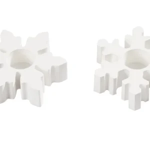 Silikonform-Set Schneeflocke Kerzenhalter
