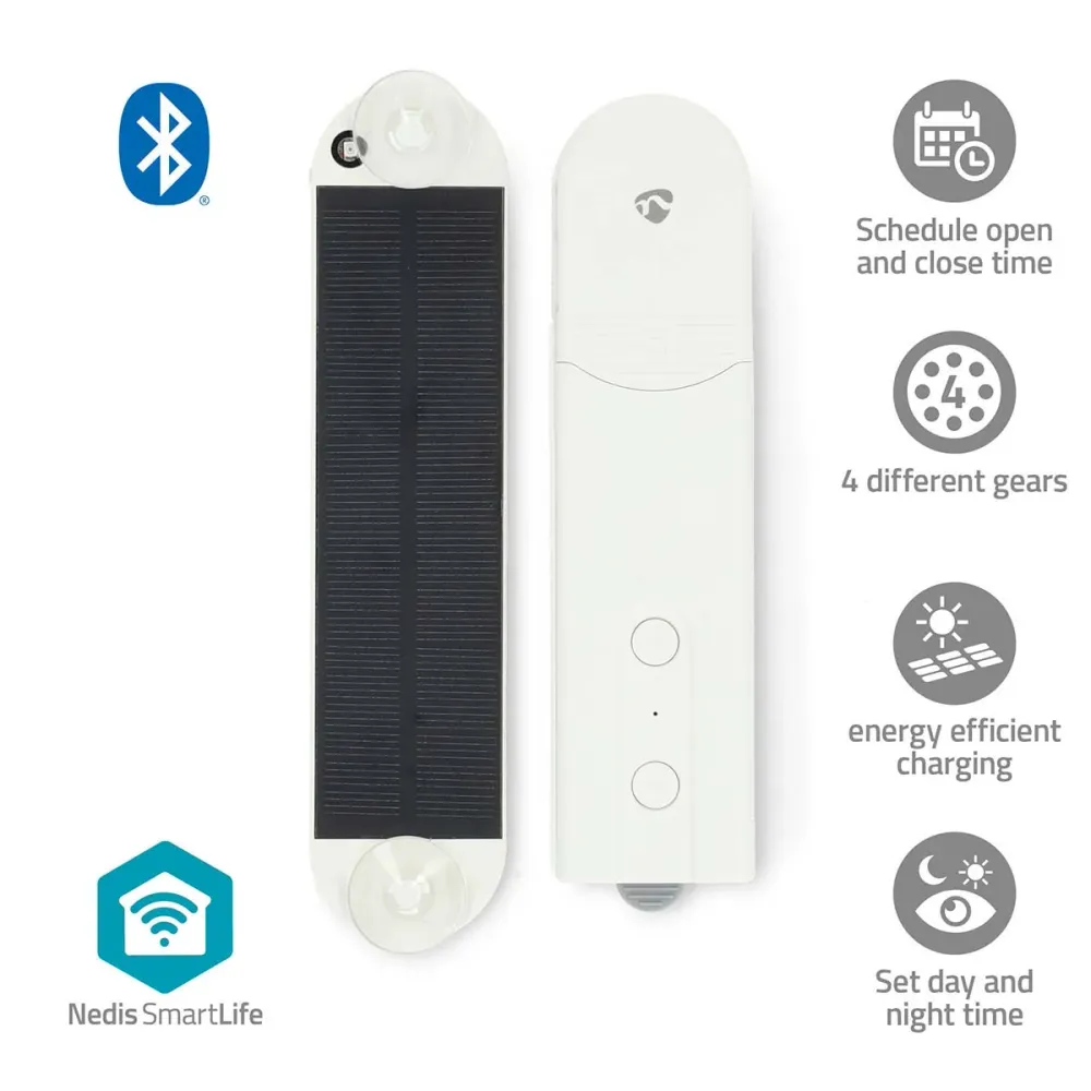 SmartLife Vorhang Roboter | Kabelanlage | Flächenvorhänge / Raffrollos / Rollos | Netzstromversorgung / Solar Powered | 20...