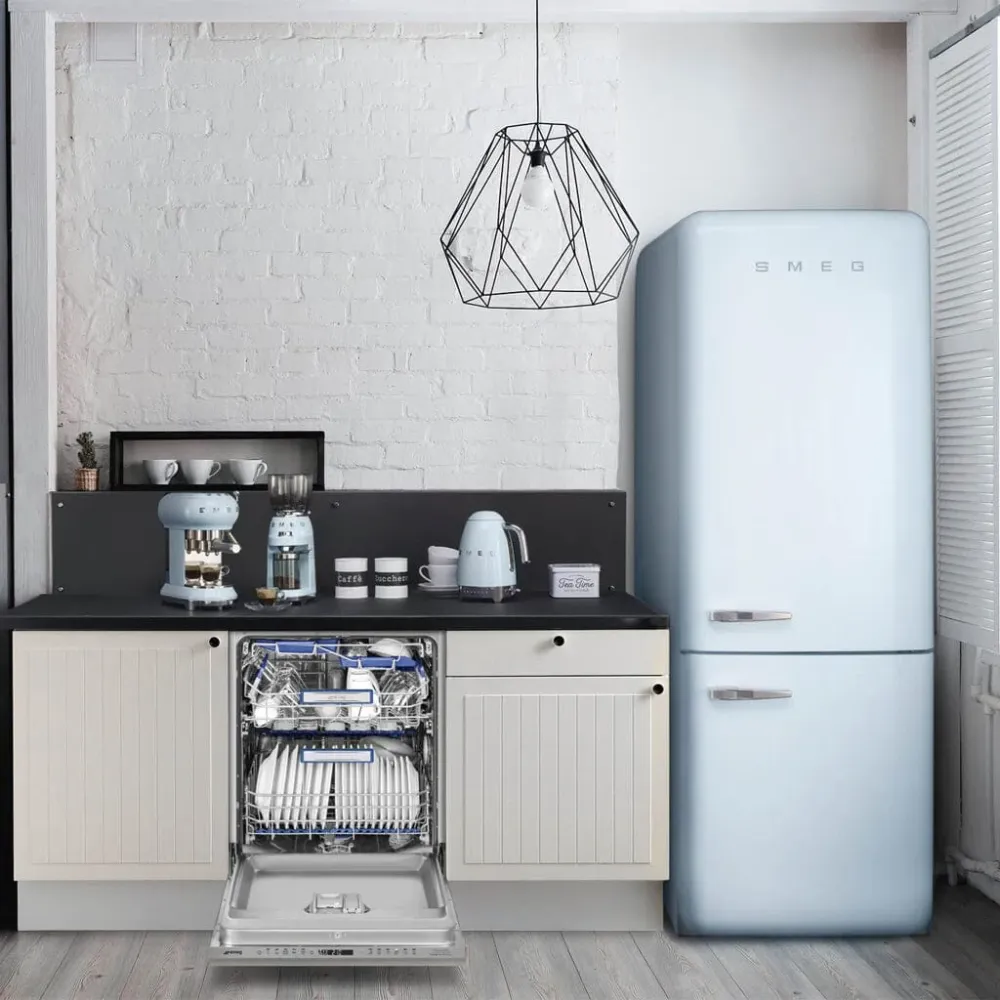 Smeg - Kaffeemühle | Pastellblau | 1950er Jahre | Kaffeemühle