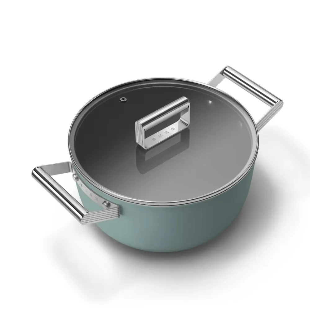 Smeg Keramik-Bratpfanne Ø24cm / 4,8L 'Smaragdgrün'