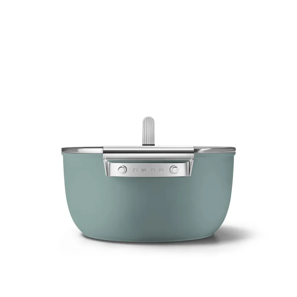 Smeg Keramik-Bratpfanne Ø24cm / 4,8L 'Smaragdgrün'