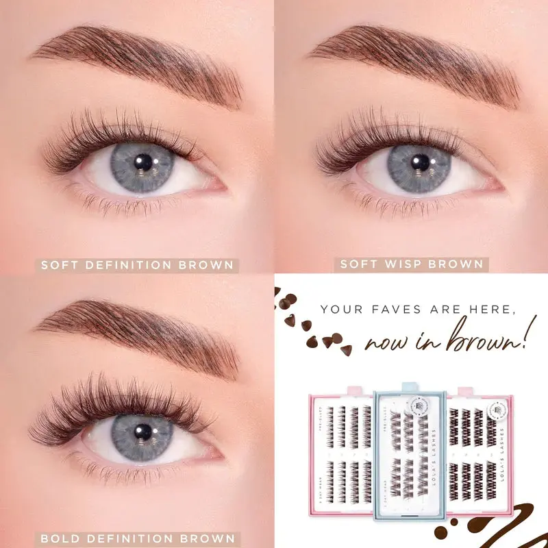 Soft Wisp Dark Brown Pre-Glued Lashes