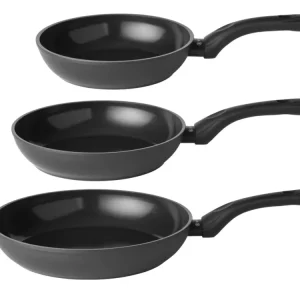 Sola Bratpfannen Set Stonehenge 3-teilig - ø 20, 24 und 28 cm - keramische Antihaftbeschichtung