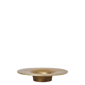Soothe Block Candle Holder - Brass Finish