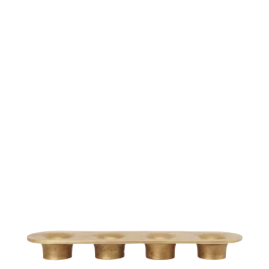Soothe 4 Candle Holder - Brass Finish