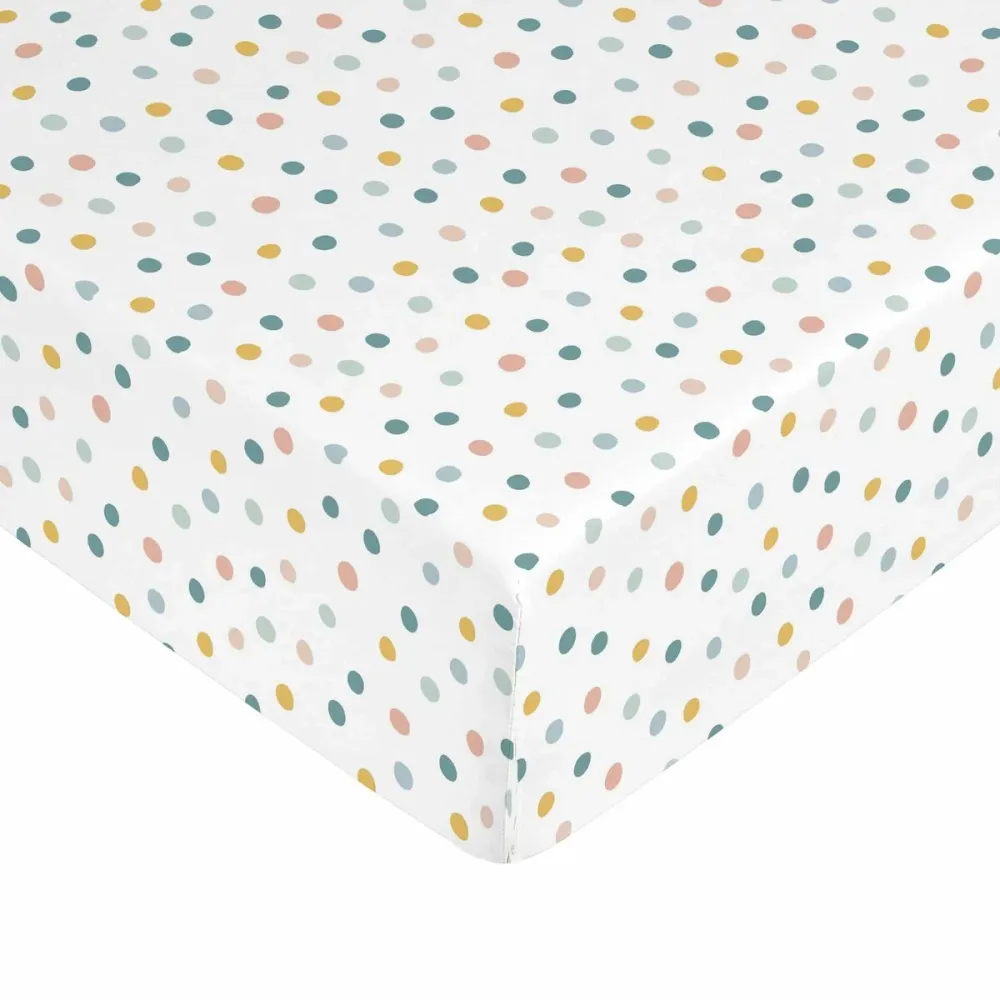Spannbetttuch Kids&Cotton Kibo Bunt 90 x 200 cm