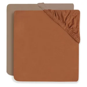 Spannbetttuch-Set 2er-Pack - Soft Jersey Caramel 60x120cm