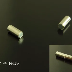 2 Stück Magnetverschlüsse, platin, 18 x 4 mm