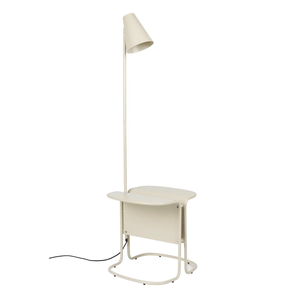 Stehlampe mit Tisch LUSTOR beżowy