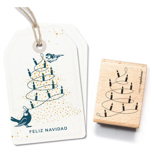 Stempel Lichterkette Baum