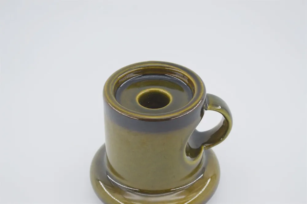 Steuler Keramik Kerzenhalter 484/10 Cari Zalloni Design 1960s WGP