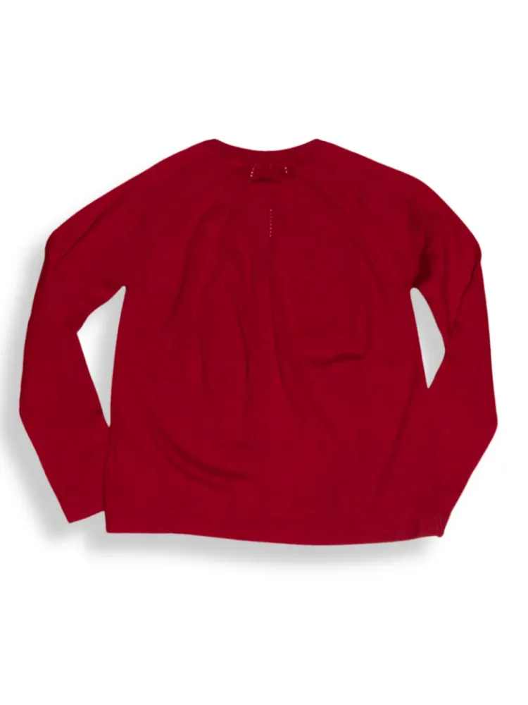 Strickweste Rundhals Bordeaux Gr. 140 | Cyrillus