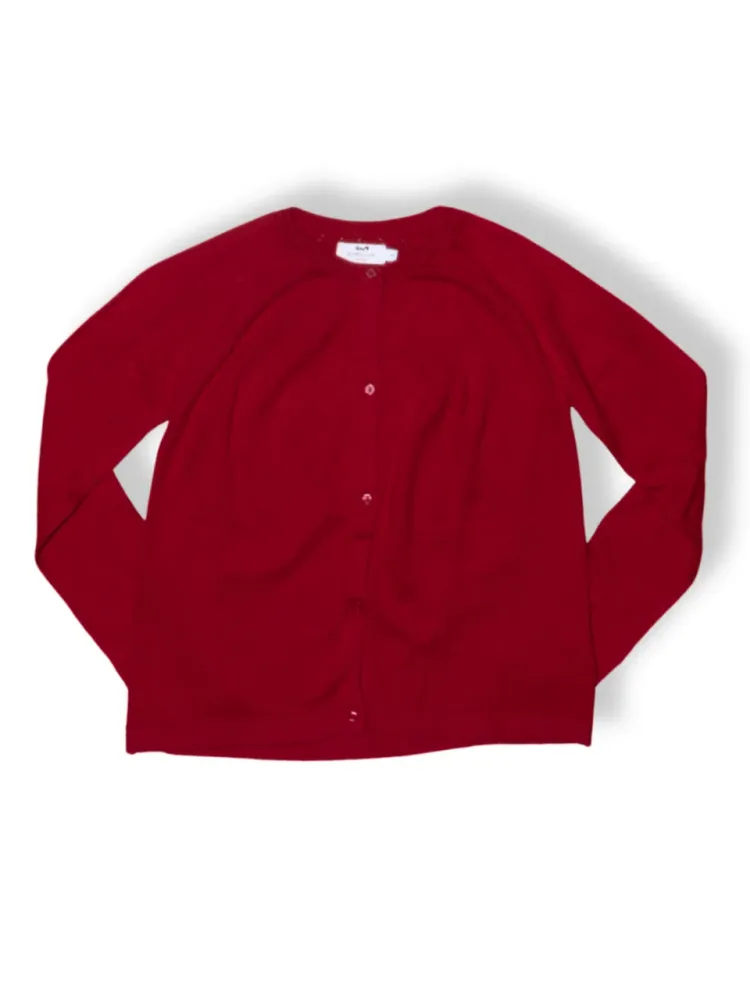 Strickweste Rundhals Bordeaux Gr. 140 | Cyrillus