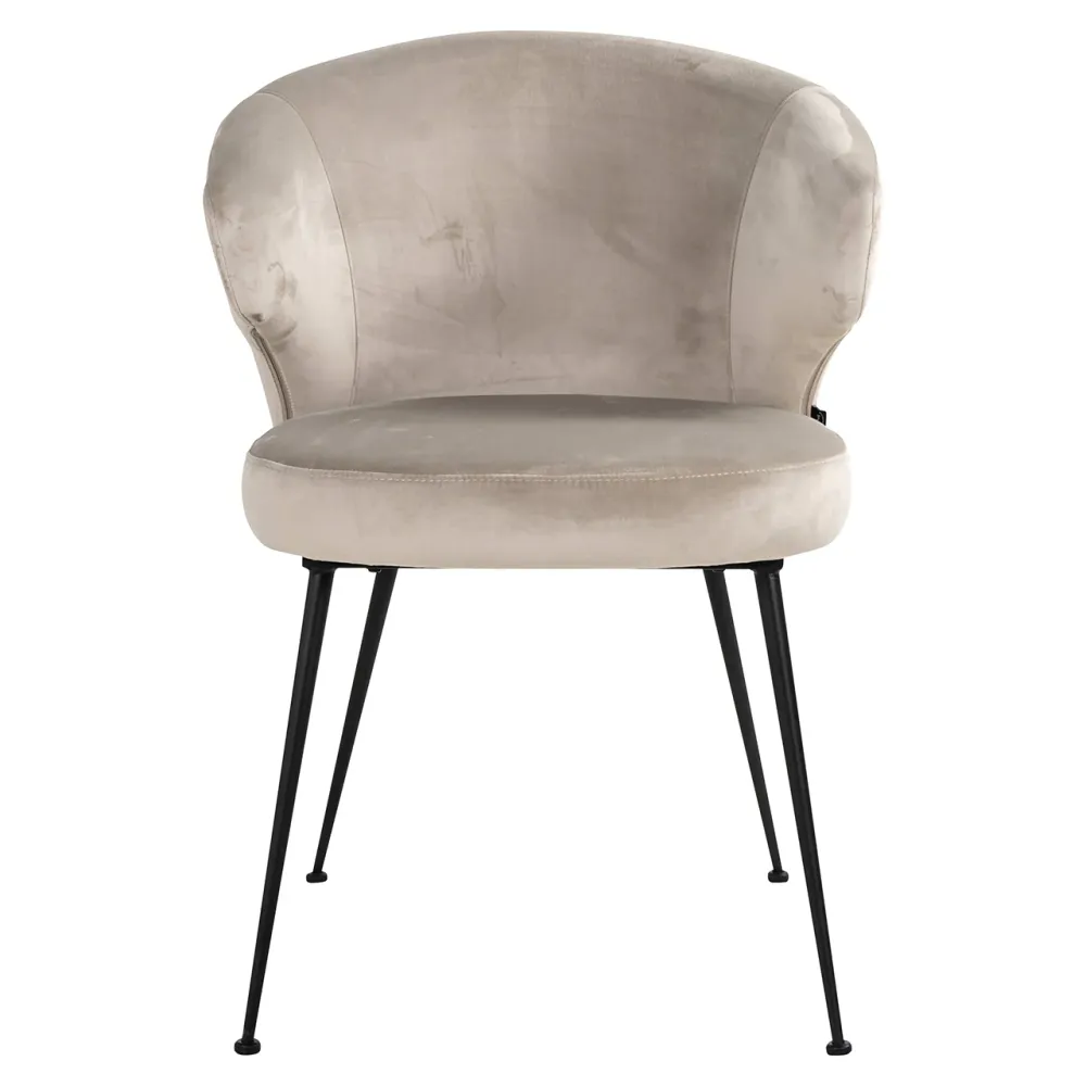 Stuhl Xandra khaki velvet (Quartz Khaki 903)