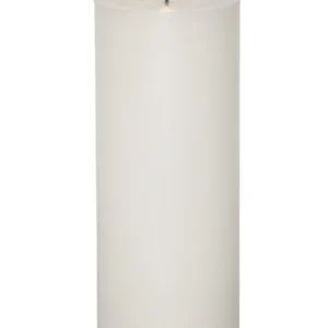 Stumpenkerze LED Flamme Flow Big 10x27,5cm I Weiß