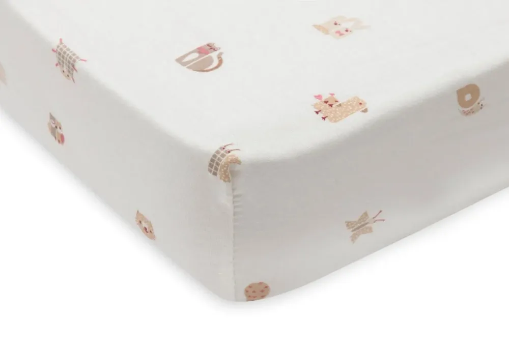 Jollein Spannbetttuch Cradle Animal Friends 50X80Cm