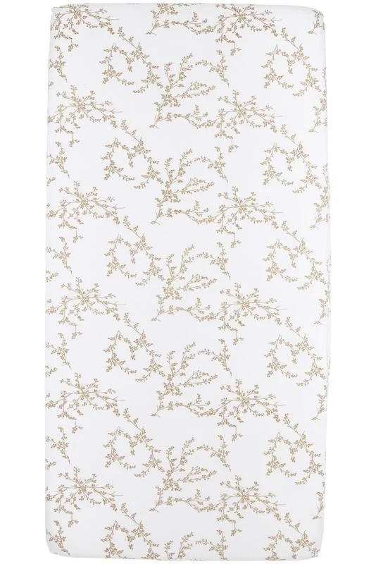 Meyco Spannbetttuch Jersey 70X140/150 Äste Sand