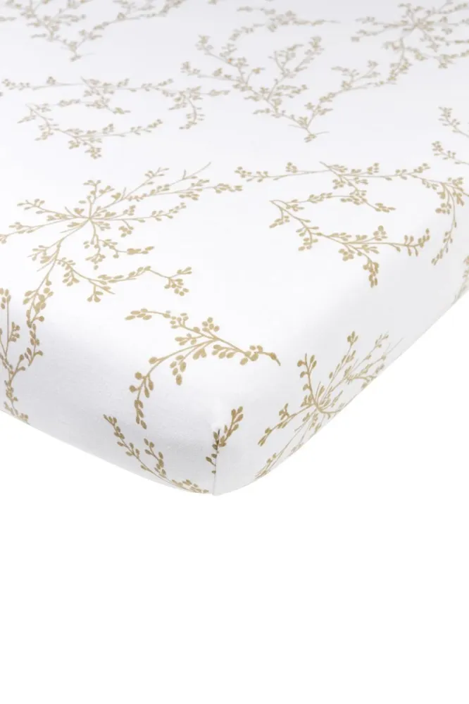 Meyco Spannbetttuch Jersey 70X140/150 Äste Sand